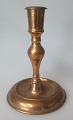 "Næstved" 
candlestick in 
brass, Baroque 
form, 19th 
century. 
Denmark. Round 
foot, molded 
strain. ...