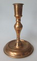 "Næstved" 
candlestick in 
brass, Baroque 
form, 19th 
century. 
Denmark. Round 
foot, molded 
strain. ...