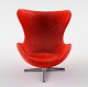 Arne Jacobsen 
miniature "egg" 
in red.
In good 
condition.
Measures 8 cm.