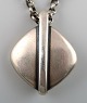 Georg Jensen necklace with pendant in sterling silver.
