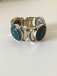 Royal Copenhagen A. Dragsted Jais Nielsen Sterling Silver and Porcelain Bracelet