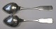 Pair of silver 
spoons, Niels 
Holst Wendelboe 
(1811 - 1876) 
Aarhus Denmark. 
Mussel pattern. 
L .: ...