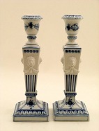 Royal Copenhagen plain fluted candlesticks 1/15<BR>
sold<BR>
