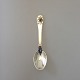 Georg Jensen Jubilee Child Spoon in Sterling Silver with stone 15,5cm