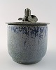 Arne Bang ceramic vase with lid.