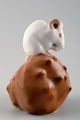 Mouse on Chestnut by Erik Nielsen for Royal Copenhagen.
