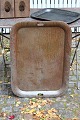 Old tray in 
polished metal 
with super fine 
patina. 
Decorative 
with 
candlesticks in 
mercury ...