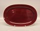 Aluminia 
Copenhagen 
Faience Oval 
platter 33 x 22 
cm, bordeaux, 
confetti
