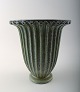 Schollert ceramic vase, classic art deco form.
