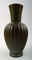 Sune Bäckström art deco bronze vase. Swedish designer.