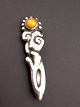 830 silver Art 
Nouveau brooch 
L. 6,2 cm. 
amber No. 
256159