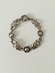 Georg Jensen 
Sterling Silver 
Bracelet with 
Flower Links No 
18. With marks 
from ...