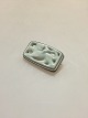 Royal 
Copenhagen A. 
Dragsted Jais 
Nielsen 
Sterling Silver 
og Porcelain 
Brooch. 
Measures 5 x 
...