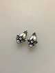 Georg Jensen Sterling Silver and Moonstone Earclips No 32B