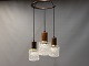 Ceiling lamp in 
rosewood and 
art glassware. 
The lamp is of 
Danish Design 
and from the 
1960s.
H ...