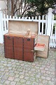 Old French travel trunk / chest of drawers with drawers for shoes.Fitted with 5 pullout ...