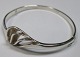 Sterling silver 
bracelet, 
Danish Design, 
20th century. 
Stamped .: P.J. 
925. Dia .: 5.5 
cm.