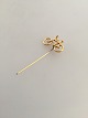 Georg Jensen 
Gilded Brass 
Bicycle 
Pinneedle. 
Designed by Ole 
Bent Petersen
Measures 5.8 
cm / ...