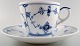 11 sets Blue fluted coffee cups and saucers from Royal Copenhagen.
Decoration number 1/79.