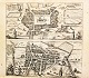 Engraving, 
1596, 
topographical 
surveys of 
Heide and 
Meldorf, 
Holstein. "Icon 
oppidi Heide - 
...