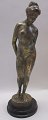 Bronze Figure of a naked woman. 19th century. Signed: Damant. France. Foot of brown marble. H .: ...