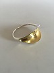 Hans Hansen Sterling Silver Bangle/Bracelet No 251, Gilded