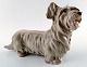 Bing & Grondahl Dog B&G, number 2130 Skye Terrier standing, light model.