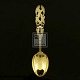 A. Michelsen. 
Christmas Spoon 
- 1941- 
Mistletoe.
Designed by 
Ole Hagen
Gilded 
sterling silver 
...