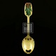 A. Michelsen. 
Christmas Spoon 
- 1946 - Holly 
Designed by N. 
Johan Pedersen.
Gilded 
sterling ...