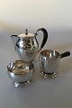 Georg Jensen 
Sterling Silver 
Tea Set with 
Teapot No 34 
and Creamer and 
Sugar Bowl No 
34A. From ...