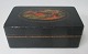 Russian lacquer 
box from 1943, 
with fairy tale 
motif, hand 
painted. 
Unknown master. 
14 x 8.5 x 5 
cm.