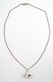 Danish design 
sterling silver 
necklace.
Stamped: Lund 
925s.
In fine 
condition.
Length: 37 cm.