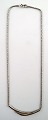 Danish design 
sterling silver 
necklace in 
modern design.
Stamped: 925s.
In fine ...