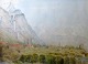 Troyel, Emil 
(1847 - 1935) 
France: 
Mountain 
Landscape. 
Watercolor. 
Signed: E. 
Trojel 1913. 25 
x ...