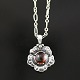 Georg Jensen 
Heritage 
Pendant of the 
Year 2002 with 
Garnet.
Sterling 
Silver 925 S.
45 cm. ...