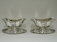 Rosenborg. 
Sterling (925). 
Sauce Bowls. 
Michelsen. 
Produced 1917. 
Length 21 cm.