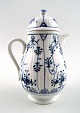 Antique German blue fluted mocha jug.
