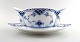 Blue Fluted Half Lace Sauce boat from Royal Copenhagen.
