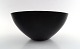 Krenit bowl by Herbert Krenchel. Black metal and red enamel.
