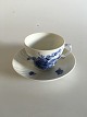 Royal 
Copenhagen Blue 
Flower Curved 
Coffee Cup and 
Saucer No 1549. 
Measures 7.5 cm 
x 6 cm (2 ...