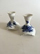 Royal 
Copenhagen Blue 
Flower Curved 
Pair of 
Candlesticks No 
1711. 11 cm 
tall (4 21/64")
