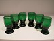 6 grønne Pepita 
glas - opkaldt 
efter den 
spanske 
danserinde 
Pepita dÓliva 
fra 1850-erne - 
...