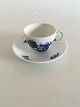 Royal 
Copenhagen Blue 
Flower Braided 
Coffee Cup and 
Saucer No 8040.