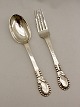 830 silver Evald Nielsen No. 13 spoon and fork