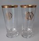 Par danske 
drikke glas, 
19. årh. Med 
guldkant og 
monogrammer: DN 
og DJ. H.: 17 
cm. Med ...