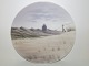Royal 
Copenhagen Art 
Nouveau plate, 
landscape.
The factory 
mark tells, 
that this was 
produced ...