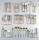 Large and complete 24 persons flatware service in plated silver. 
More than 220 pieces.