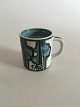 Royal 
Copenhagen 
Small Annual 
Mug 1975. 
Designed by 
Bodil Buch. 
Measures 7.5 cm 
/ 2 61/64 in.