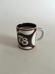 Royal 
Copenhagen 
Small Annual 
Mug 1978. 
Designed by Bo 
Kristiansen. 
Measures 7.5 cm 
/ 2 61/64 in.