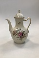 Royal 
Copenhagen 
Frijsenborg 
Coffee Pot No 
1794. Creme 
colored with 
flower motifs 
named after ...